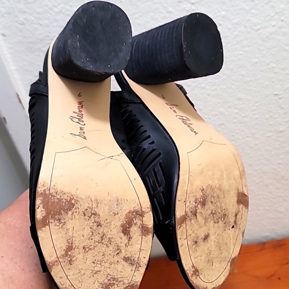 SAM EDELMAN WOMEN'S BLACK  ROCCO LACE UP BOOTIE SANDALS SIZE 7 - Picture 10 of 10
